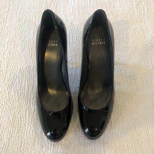 Stuart Weitzman Black Patent Leather Pump